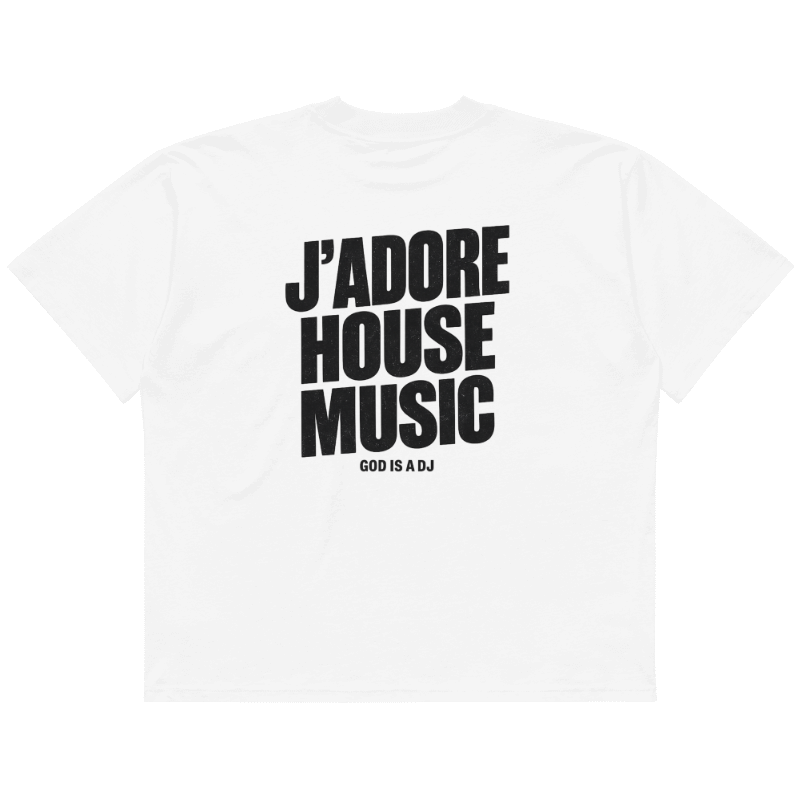 T-shirt "J'adore House music" Oversized
