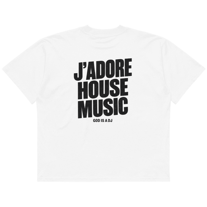 T-shirt "J'adore House music" Oversized